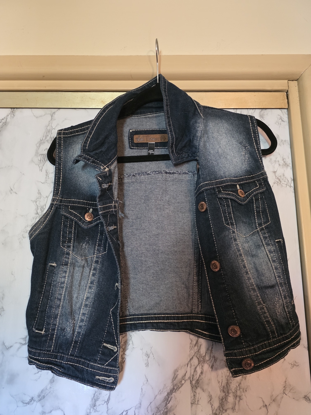 Wallflower Womans Denim Vest
